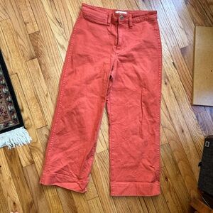 Madewell Peach Cropped Pants